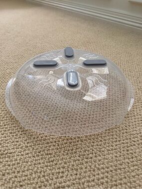 clear plastic magnetic microwave plate cover with vents!